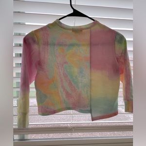NWT Stella McCartney Girls Cotton fleece Set Sweatshirt & Pants /tie dye print